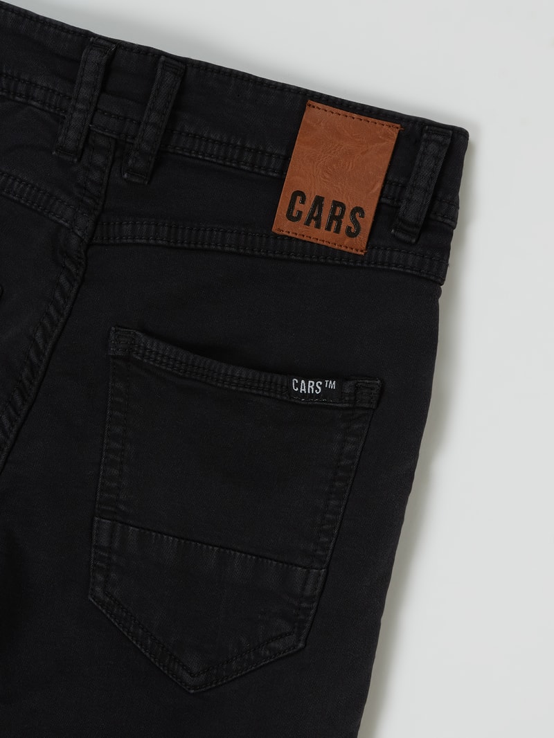 Regular Fit Jeans mit Stretch-Anteil Modell 'Prinze ' in schwarz