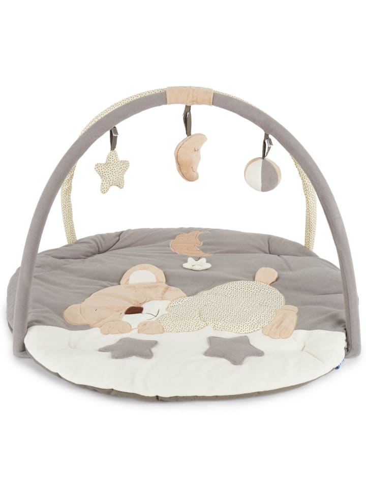 Bieco Spielwaren Krabbeldecke mit Spielbogen Plüsch - ab Geburt in Beige günstig kaufen onesize