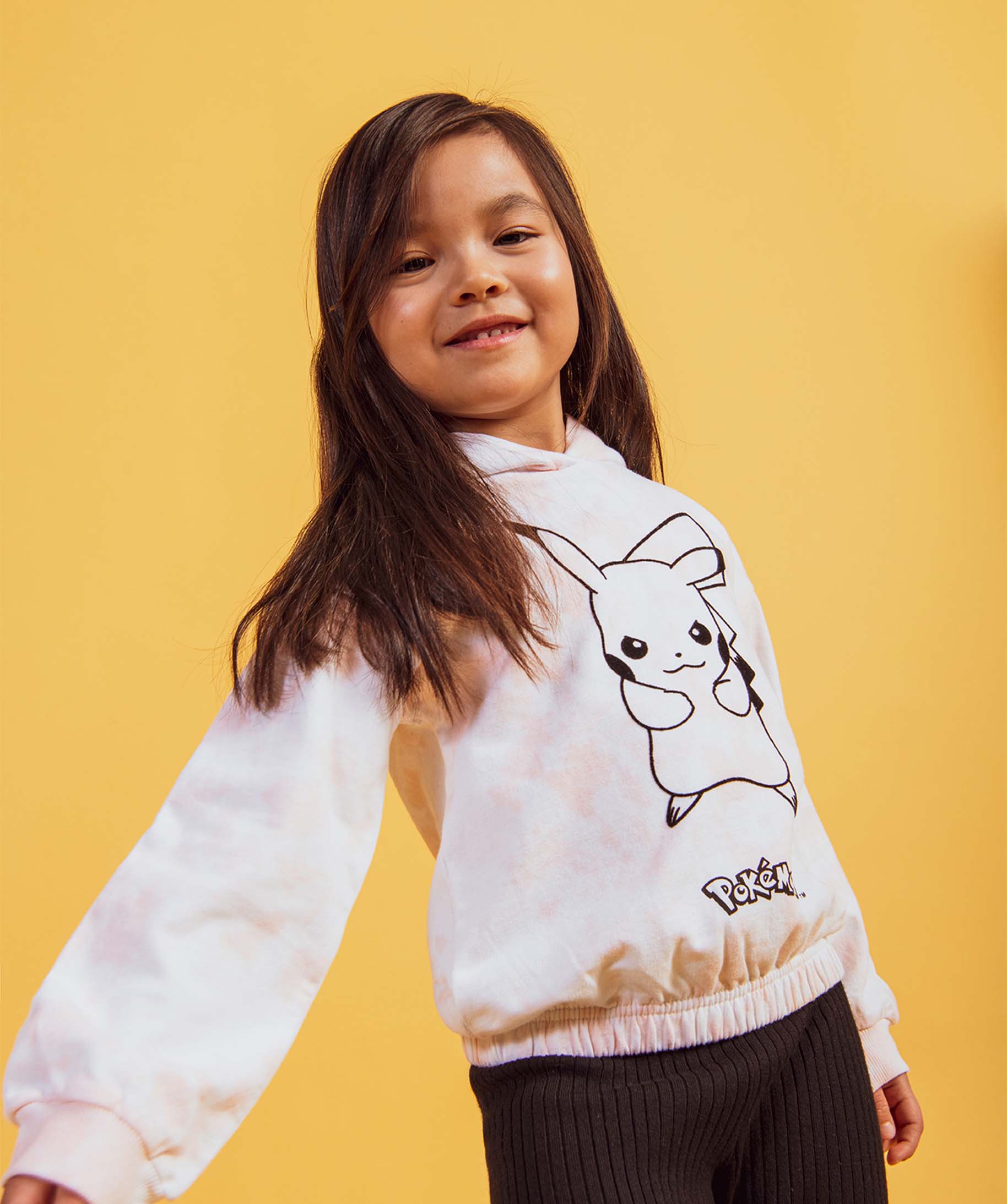 Sweat fille à capuche avec motif Pikachu - Pokemon rose | GEMO