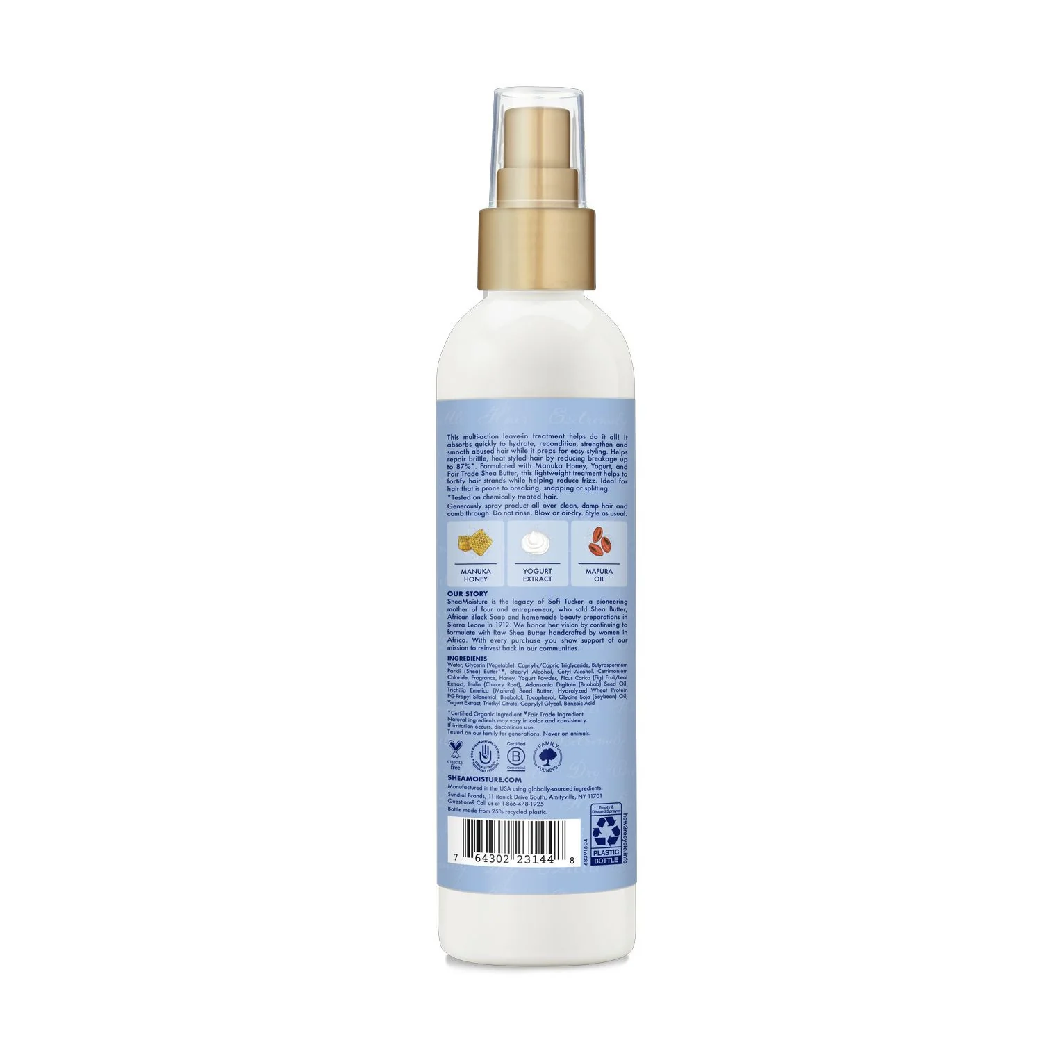 Manuka mézes és joghurtos hidratáló+regeneráló, többfunkciós, leave-in balzsam