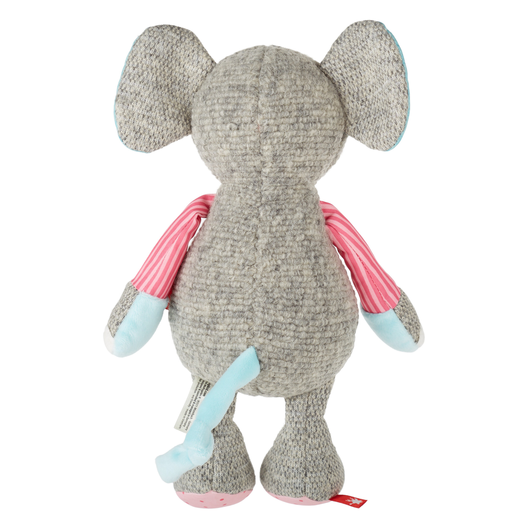 Kuscheltier Elefant rosa,  Patchwork Sweety