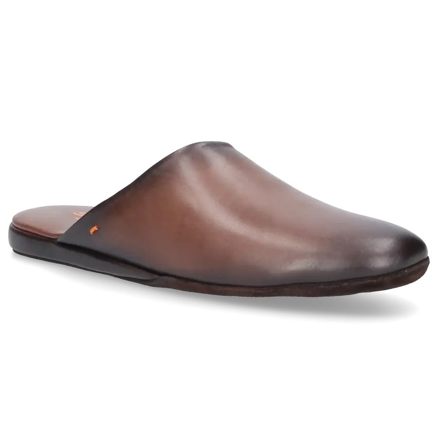 Santoni - Hausschuhe A1644 Kalbsleder - braun