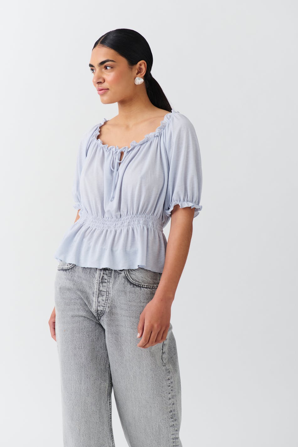 Puff sleeve top