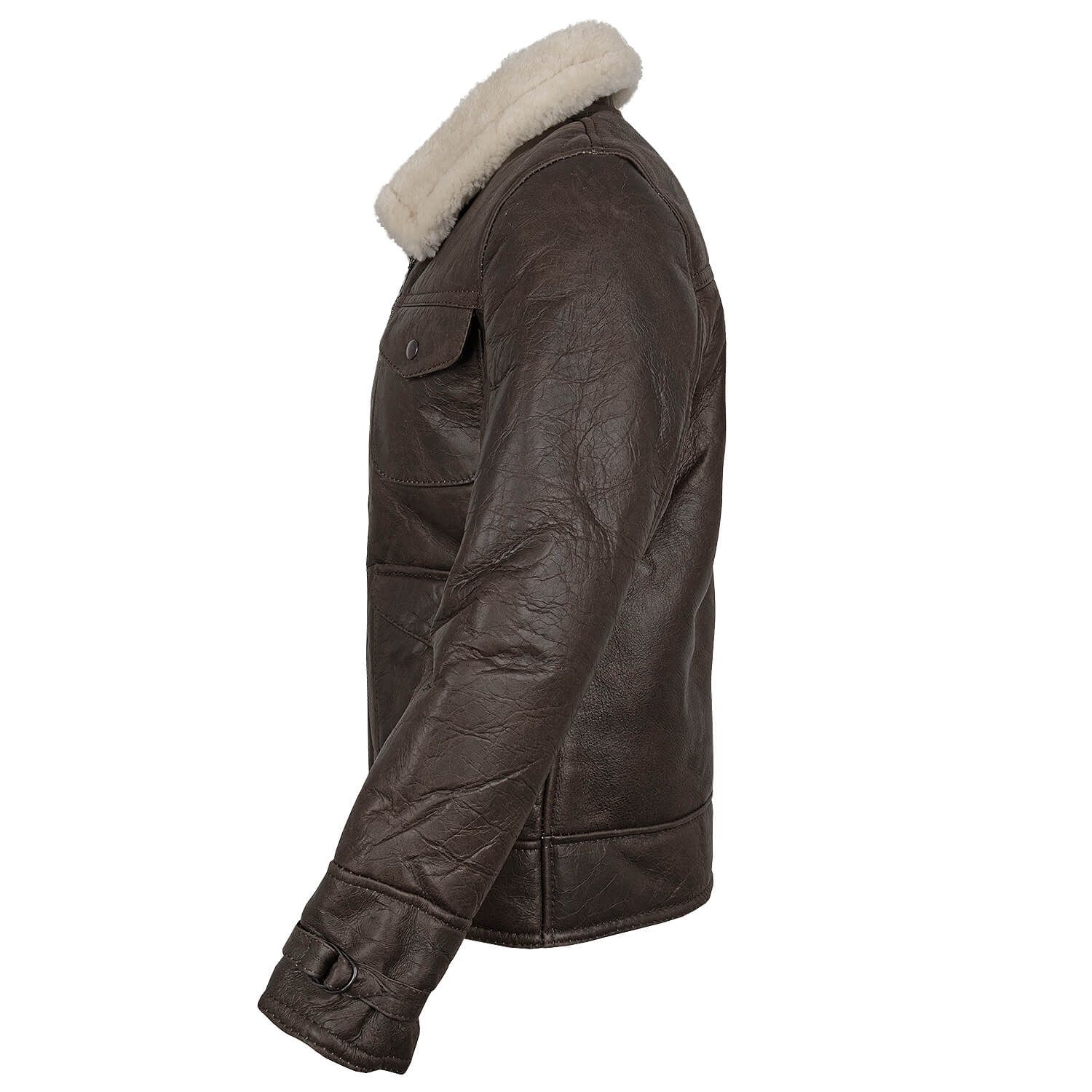 US Navy Bomberjacke A4 Lammfell