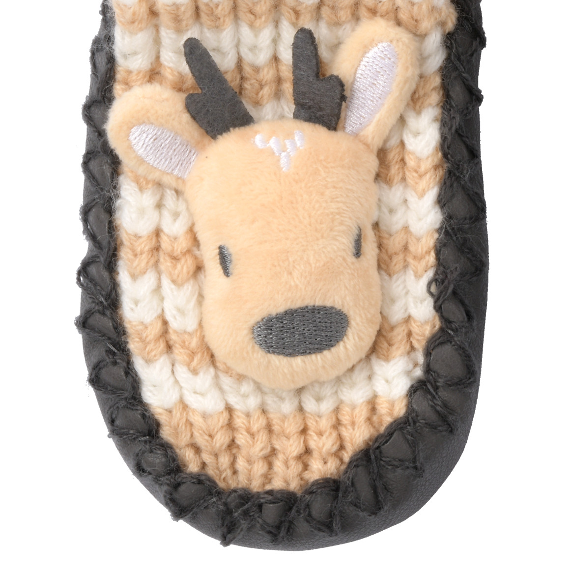 Baby Haussocken mit Rentier-Applikation
