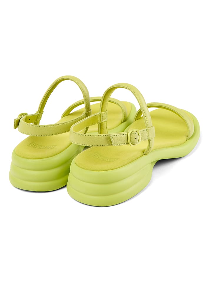Camper Leder-Sandalen in Grün günstig kaufen