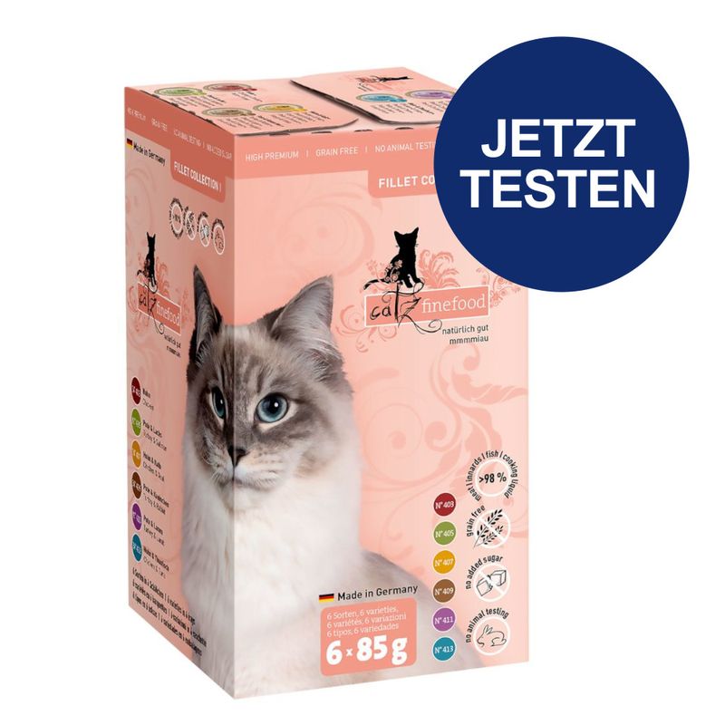 Probierpaket catz finefood Fillets 6 x 85 g