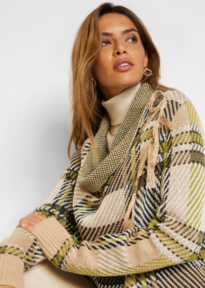 Strickjacke mit Fransen