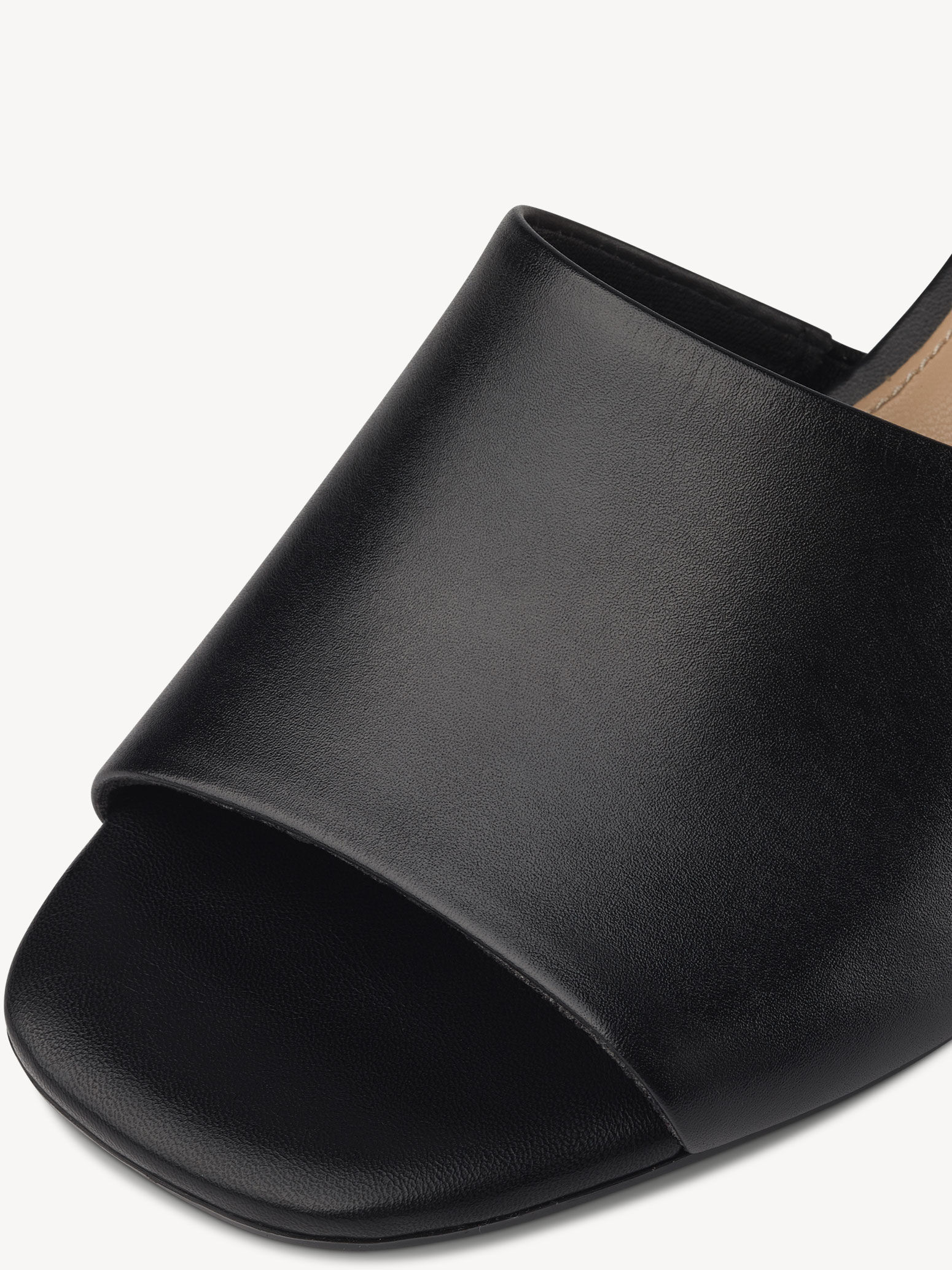 Mule en cuir - noir