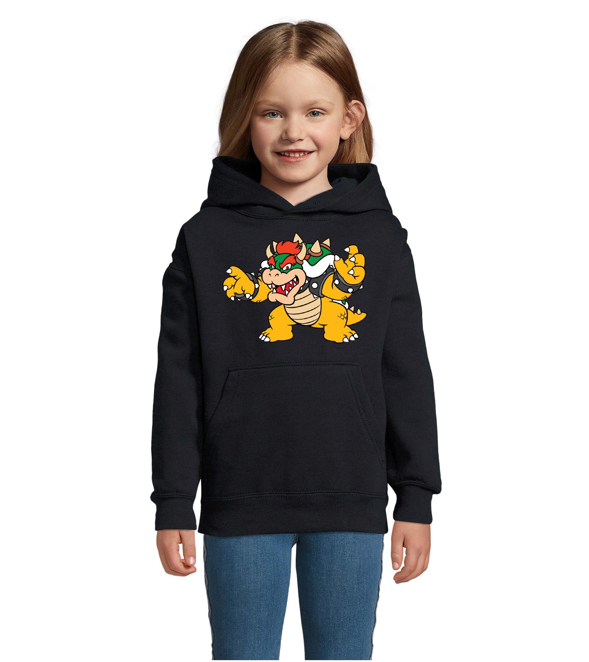 Blondie & Brownie Hoodie Kinder Bowser Nintendo Mario Yoshi Luigi Game Gamer Gaming Konsole mit Kapuze