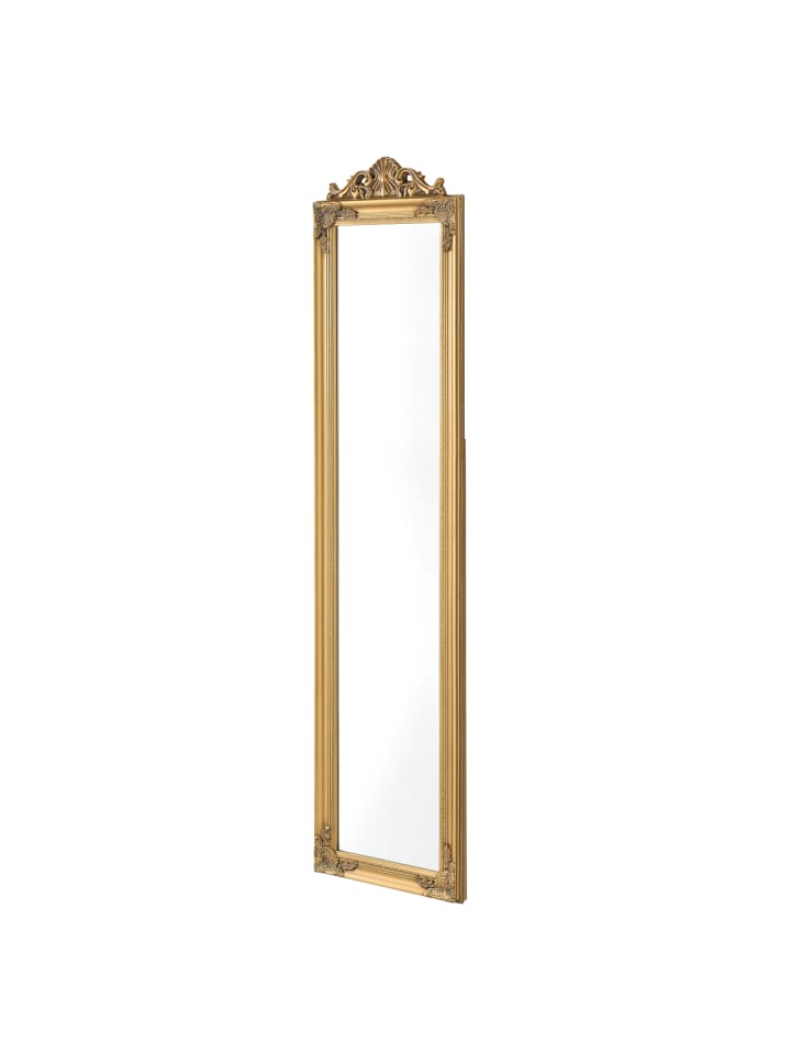 en.casa Standspiegel Arezzo in Gold (H)160cm (B)5cm (L)40cm günstig kaufen onesize