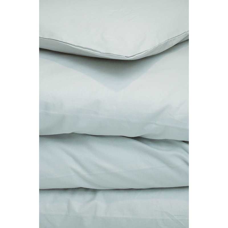 Housse de couette unie en Coton Bio pour lit 1 personne