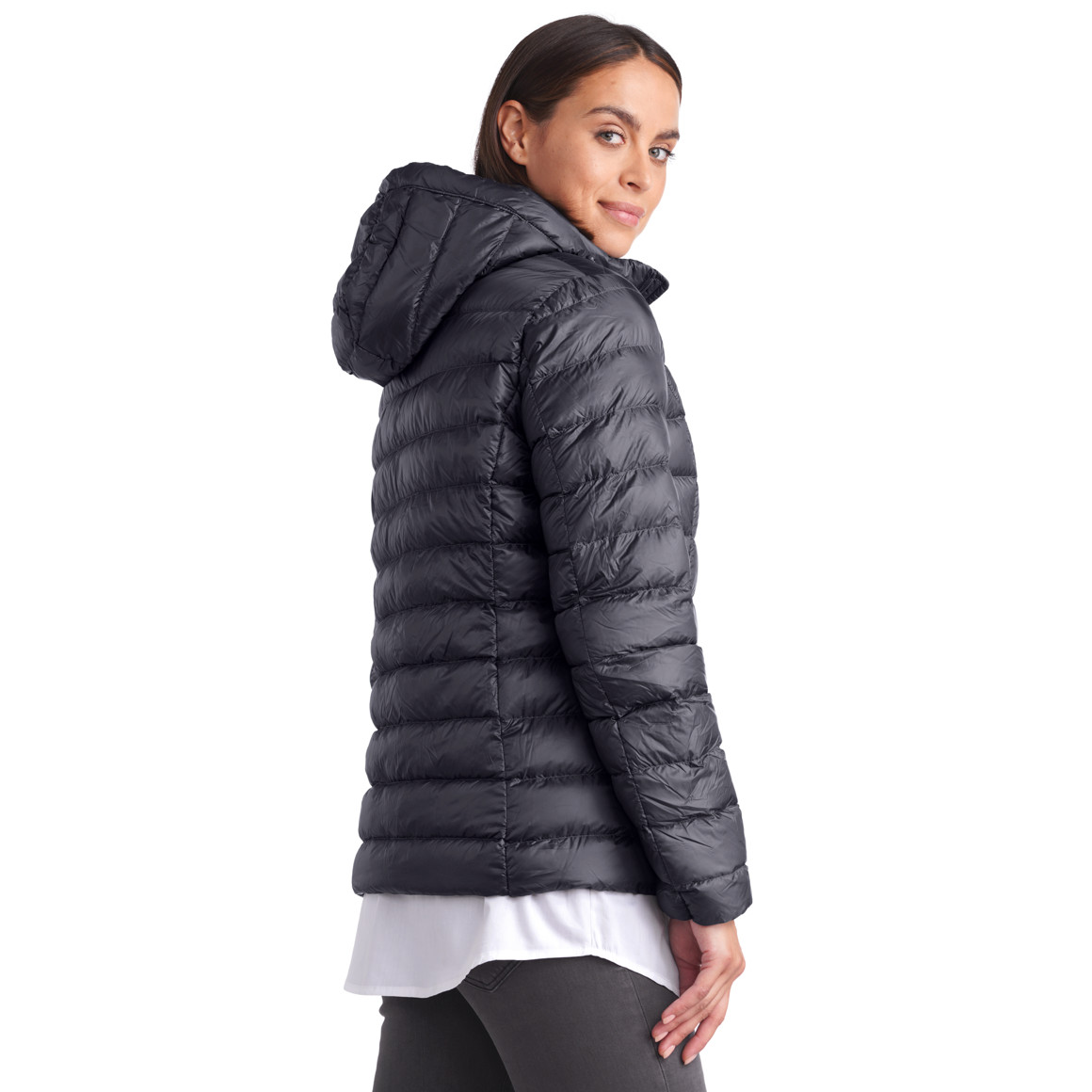Damen Soft-Daunenjacke mit Kapuze