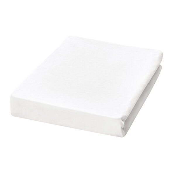 Feinbiber-Spannbetttuch, 90-100 x 200 cm, weiß
