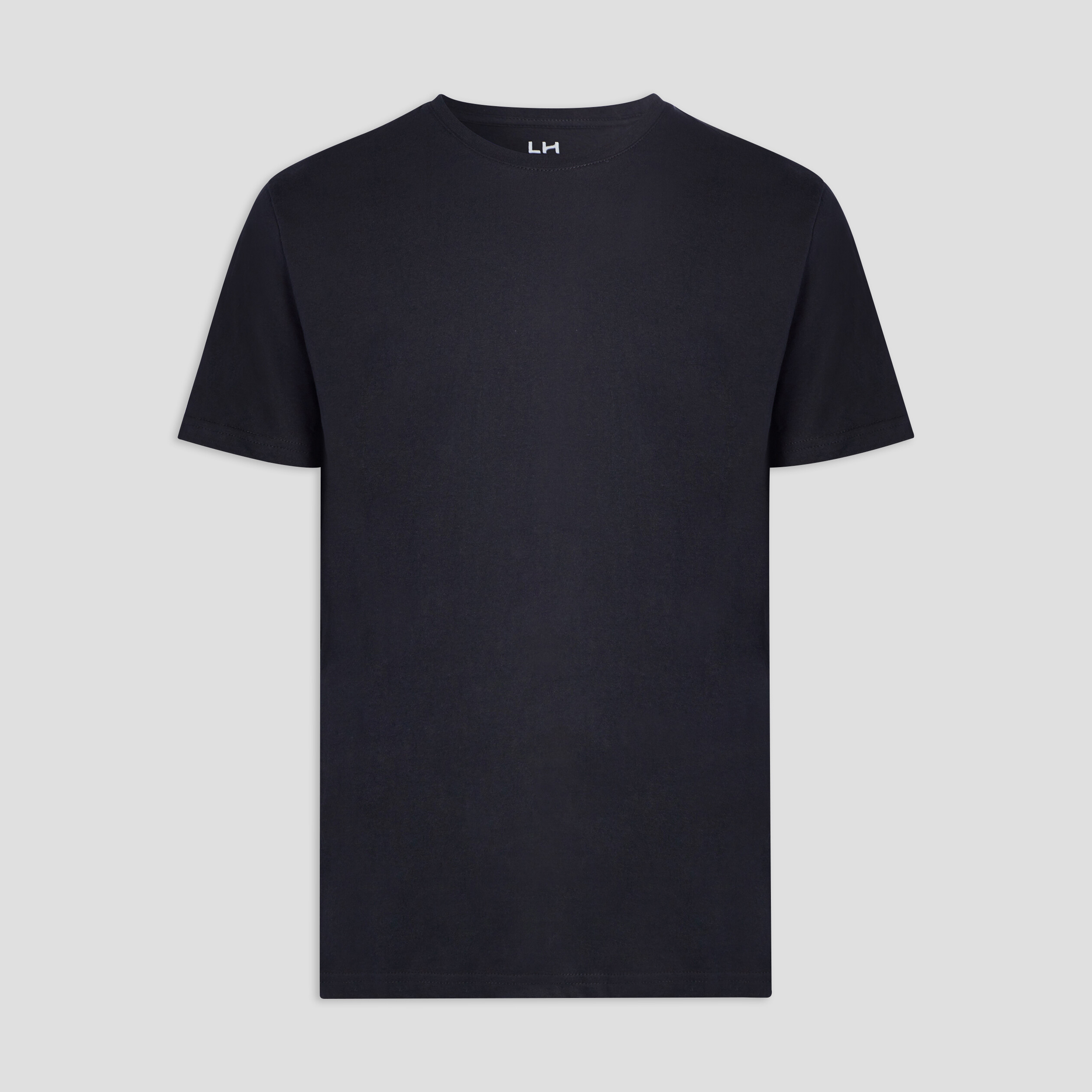 T-shirt en coton manches courtes noir homme | La Halle