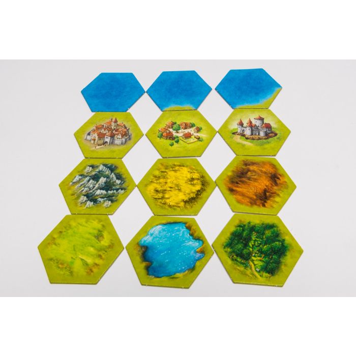 50 Landschaftsfelder hexagonal - Auktion, Startpreis 10 EUR