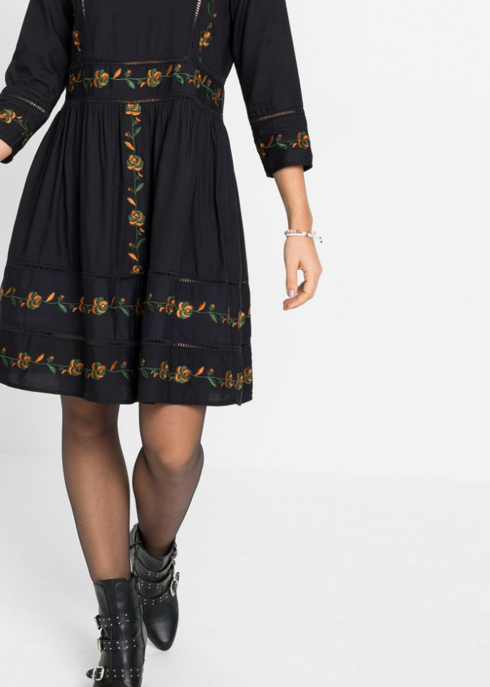 Blusenkleid mit Stickerei