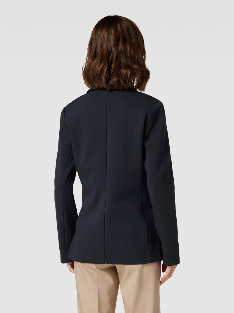 Blazer mit Reverskragen in marineblau