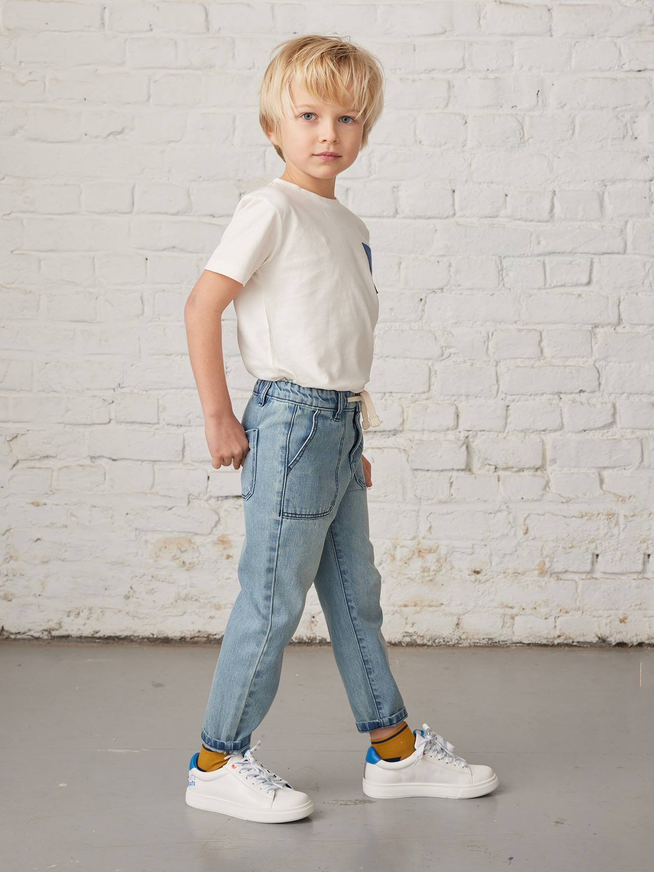Vertbaudet 7er-Pack Jungen Sneakersocken BASIC Oeko-Tex - graublau