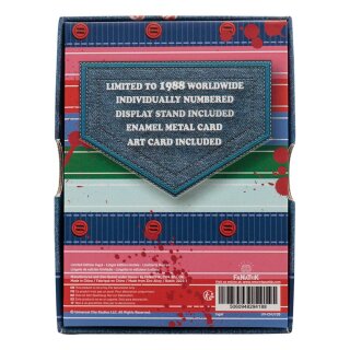 Chucky Die Mörderpuppe mit Spell Card Metallbarren Chucky (Limited Edition)