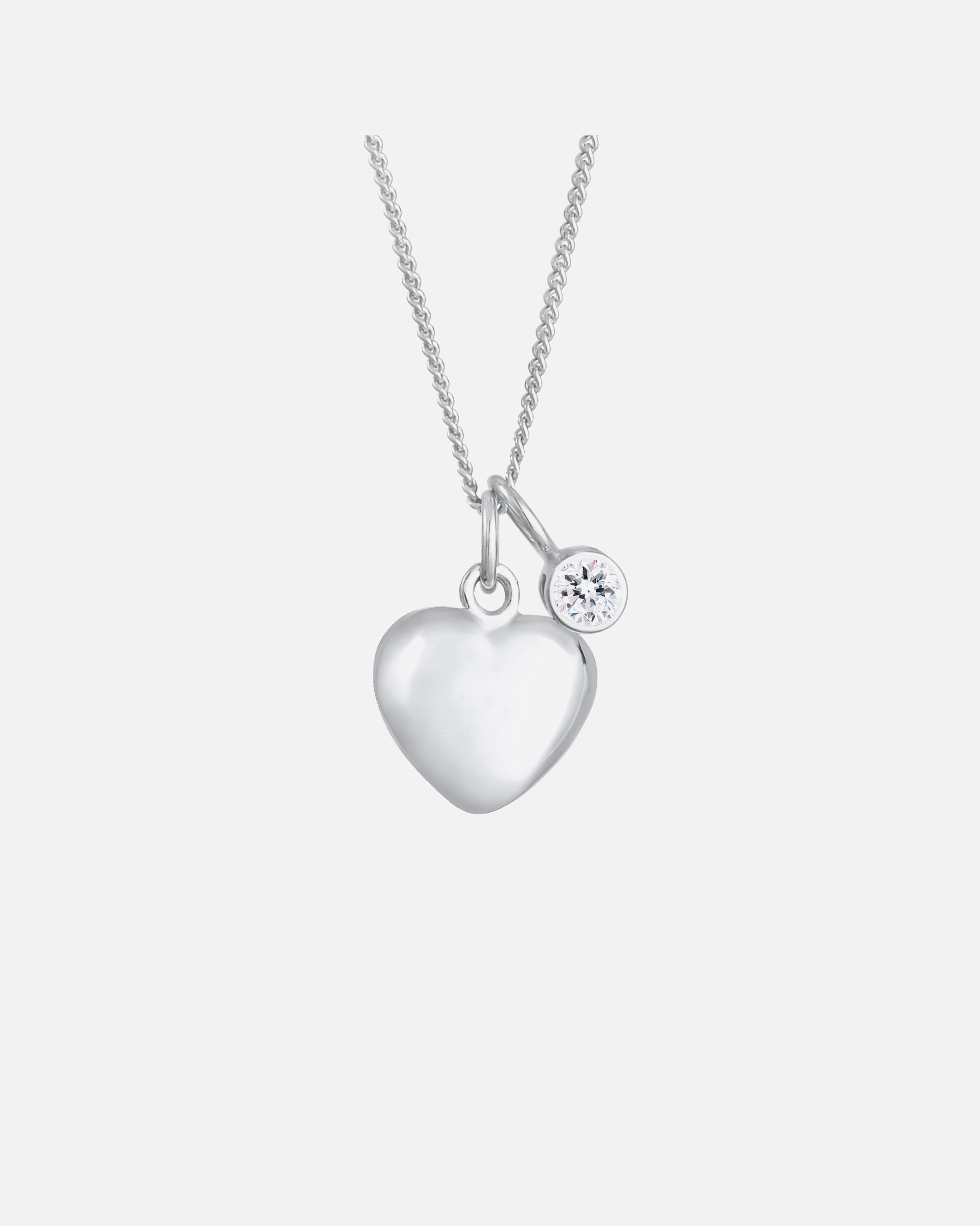 Ciondolo a forma di cuore da donna Elli con cristallo in argento sterling 925