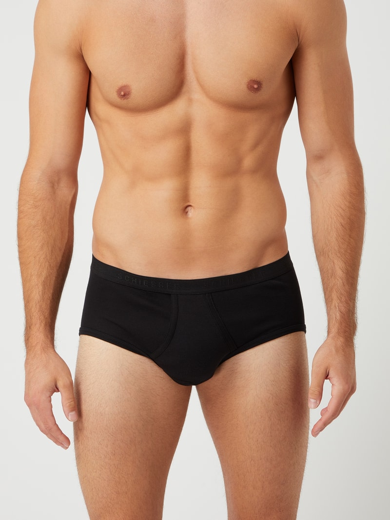 Slip aus Baumwolle in schwarz