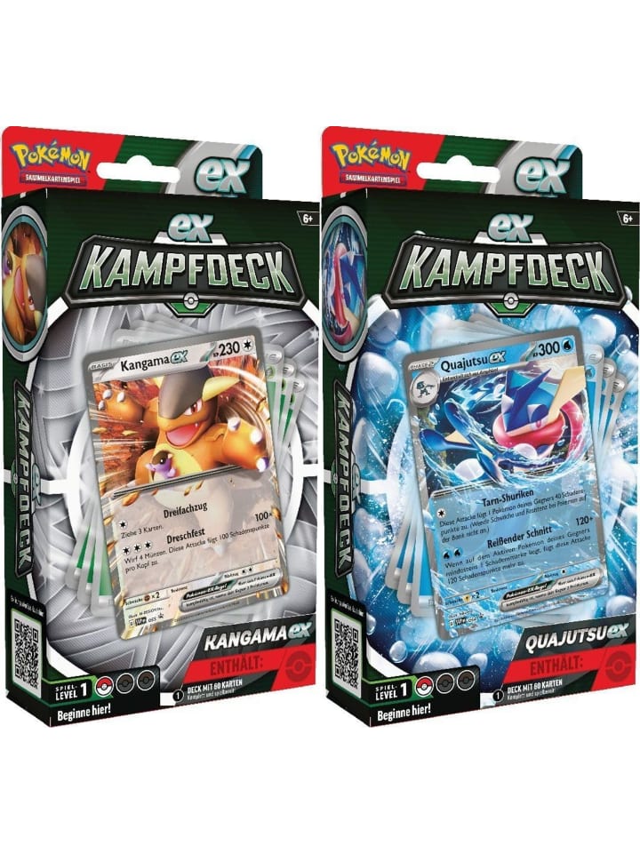 Pokémon Pokémon EX-Kampfdeck Quajutsu oder Kangama in Mehrfarbig ab 6 Jahre günstig kaufen onesize