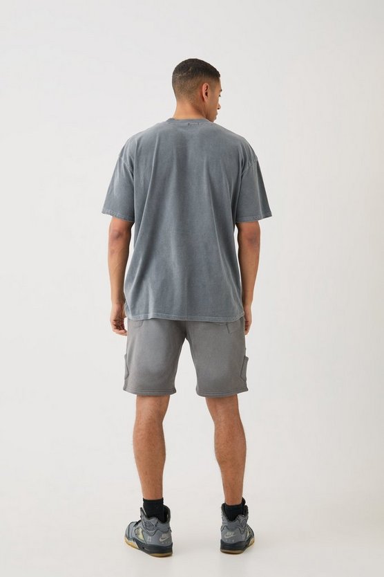 Oversize T-Shirt mit Space-Print