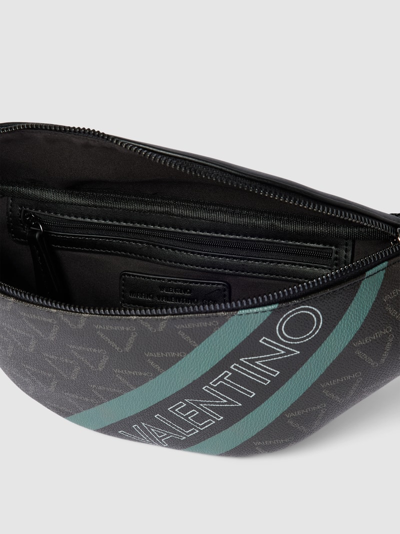 Bauchtasche mit Logo-Muster Modell 'ARON' in hellgrün