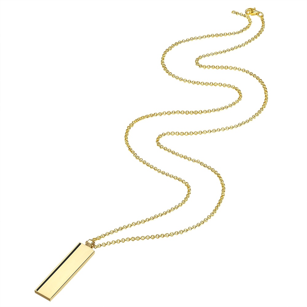 Männerglanz Collier en argent Argent sterling Agate en Or jaune collier