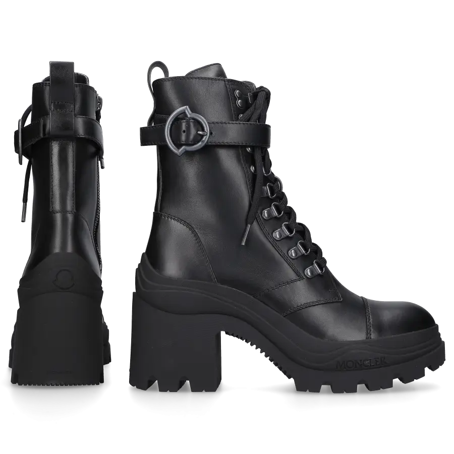 Moncler - Schnürstiefeletten ENVILLE Kalbsleder - schwarz