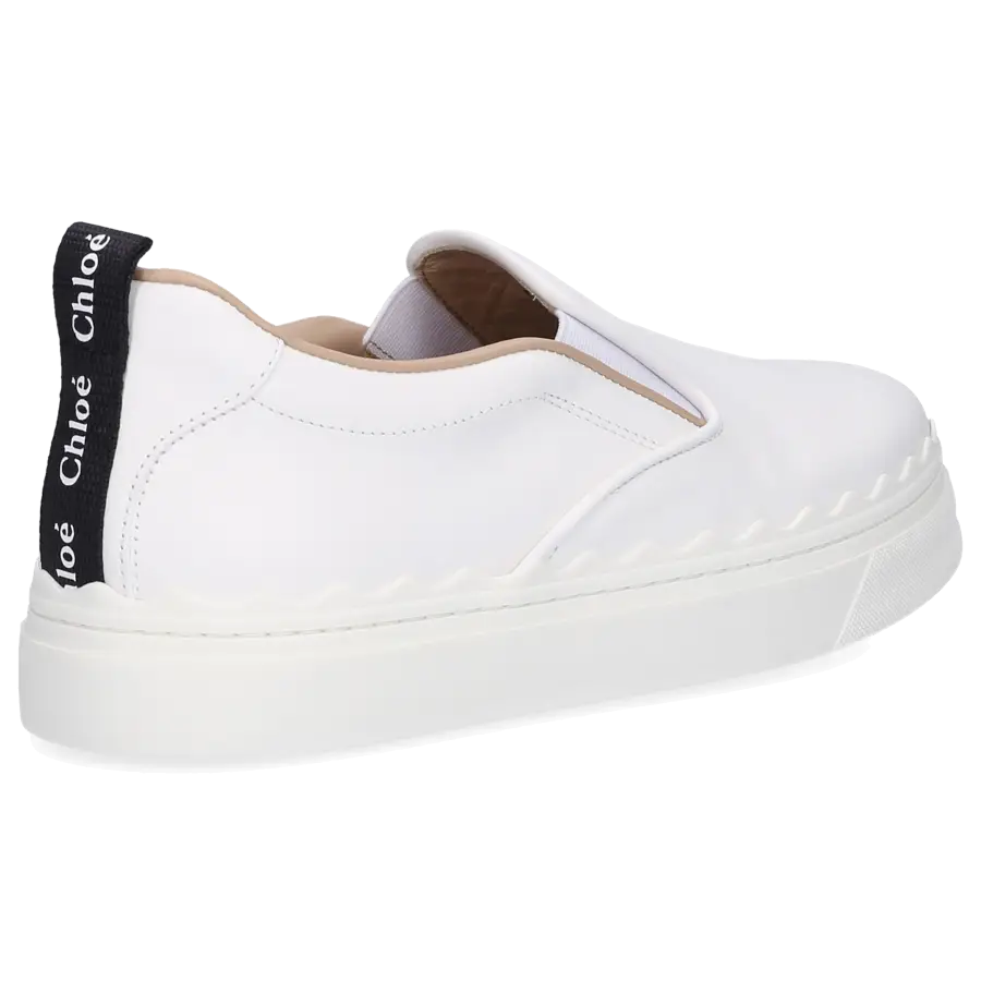 Chloé - Sneaker low LAUREN Kalbsleder - weiß