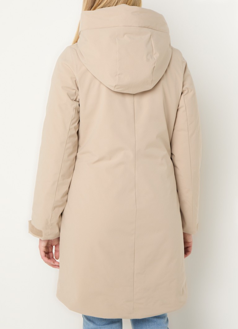 Elvine Eline gewatteerde parka met ritzzakken en capuchon