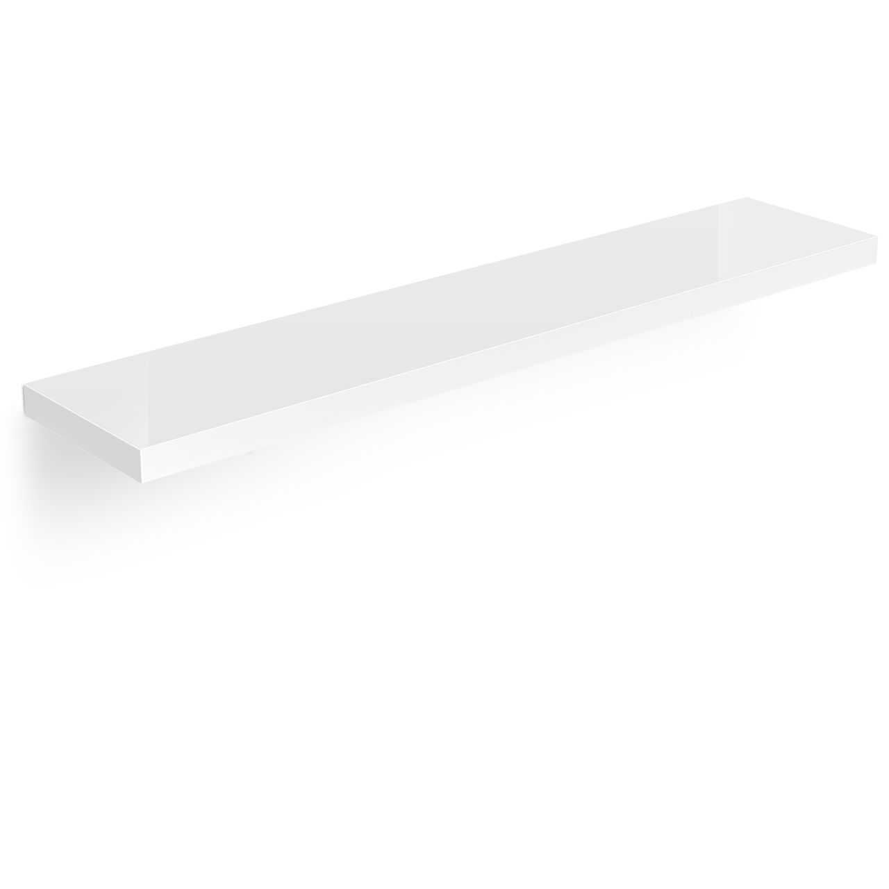 Casaria Wandregal Schweberegal 70cm Hochglanz weiß   Halterung