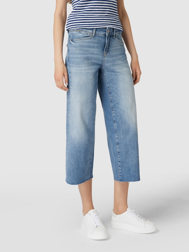 Jeans mit Brand-Detail Modell 'Christie' in hellblau