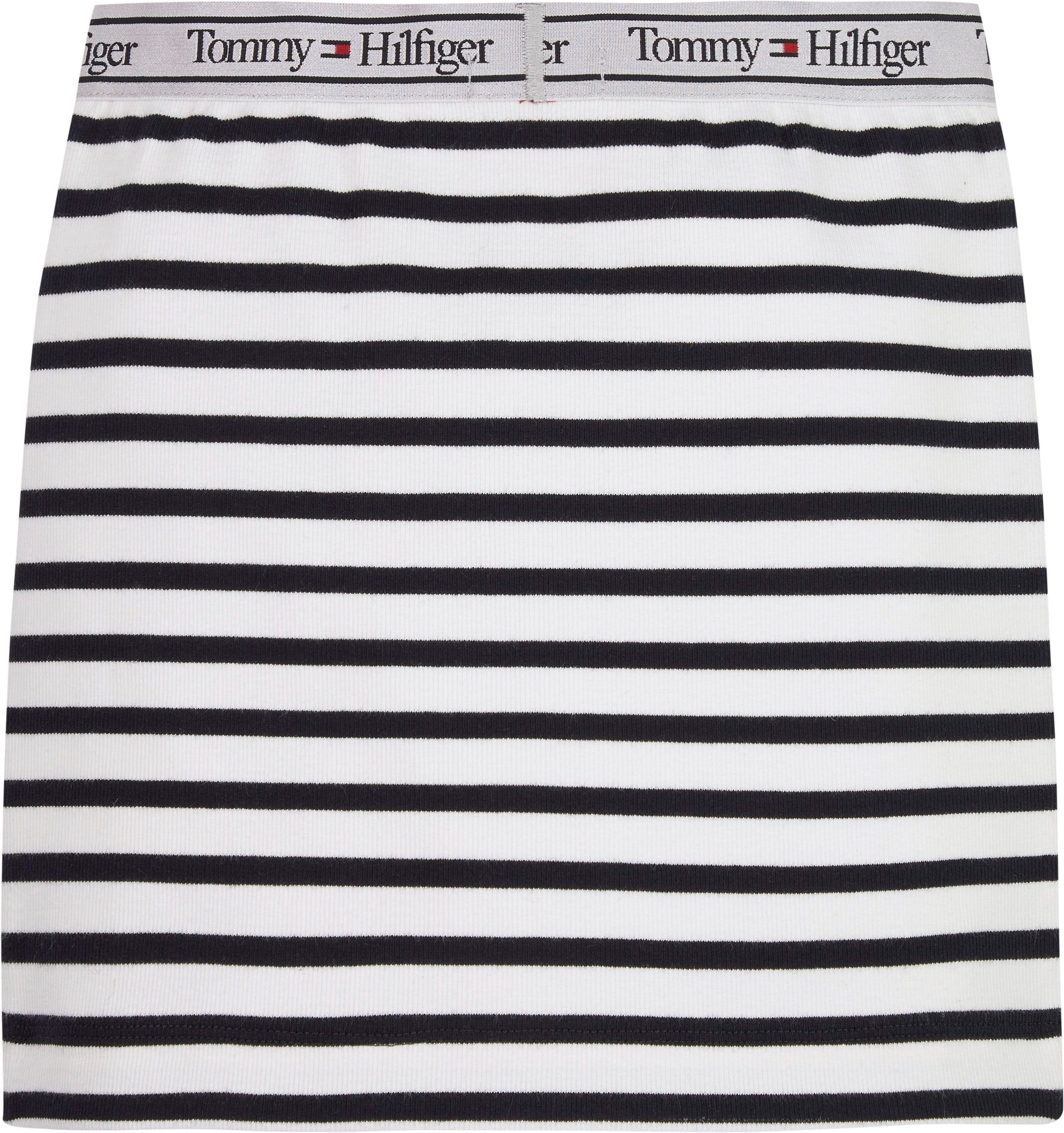Tommy Hilfiger Minirock TOMMY GRAPHIC STRIPE RIB SKIRT mit Gummibund