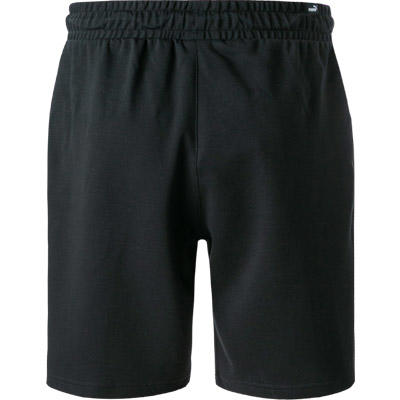 PUMA, Sweatshorts, Regular Fit, Baumwolle, schwarz