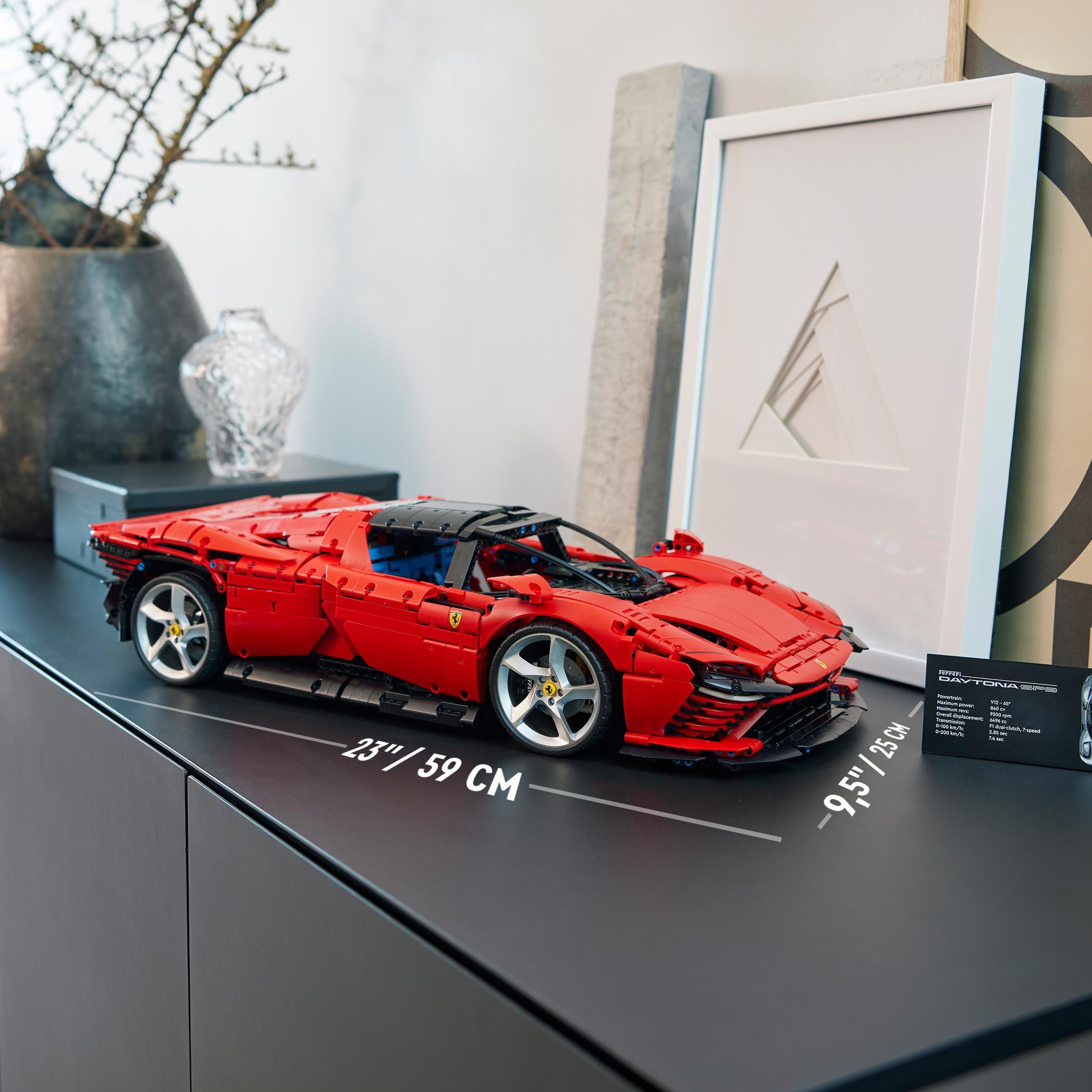 LEGO® Konstruktionsspielsteine Ferrari Daytona SP3 (42143), LEGO® Technic, (3778 St), Made in Europe