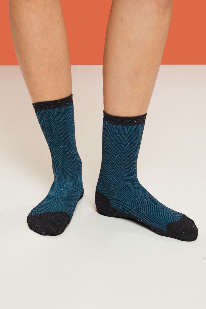 3er-Pack Socken mit Fischgratmuster