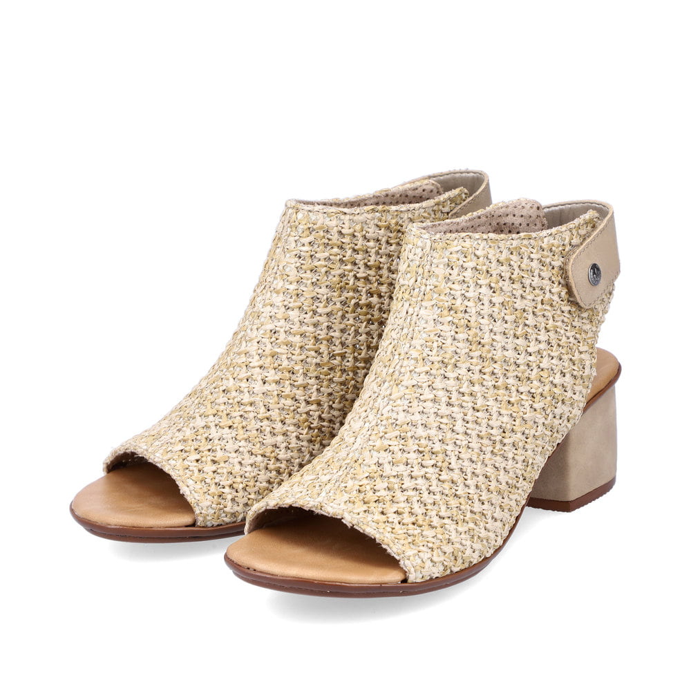 Rieker Damen Riemchensandaletten sandbeige