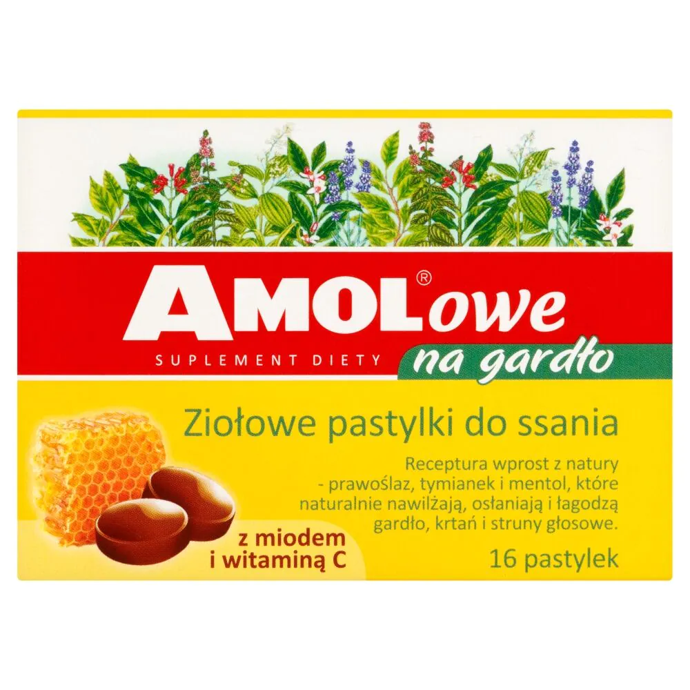 Amol για το λαιμό, παστίλιες με μέλι και βιταμίνη C