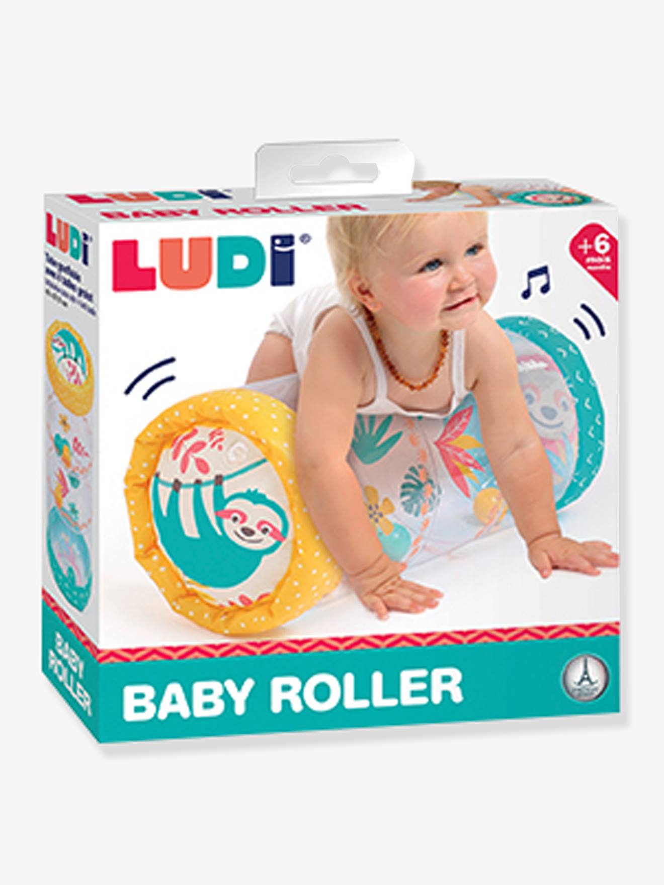 Baby Roller Paresseux LUDI multicolore