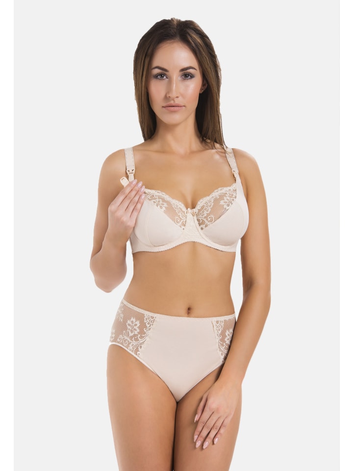 Teyli Ungepolsterter Still-BH mit Bügeln und Spitze Anastasia Mama in beige günstig kaufen