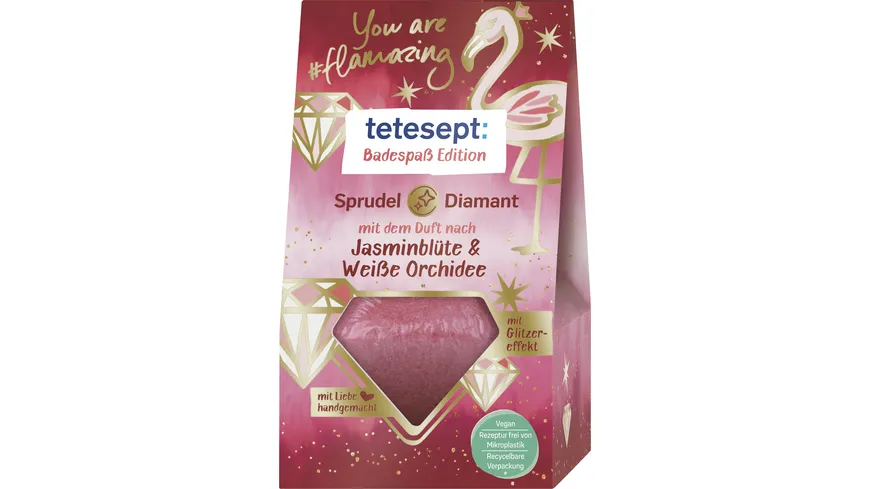 tetesept Badespass Edition Sprudel-Diamant Flamazing rot