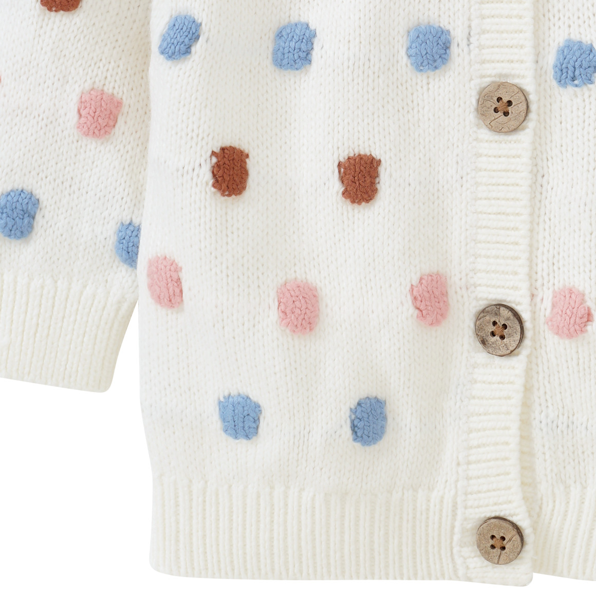 Baby Strickjacke mit Punkten