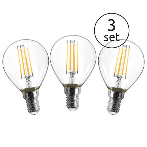 Globo 3-er Set E14 LED Leuchtmittel Birne