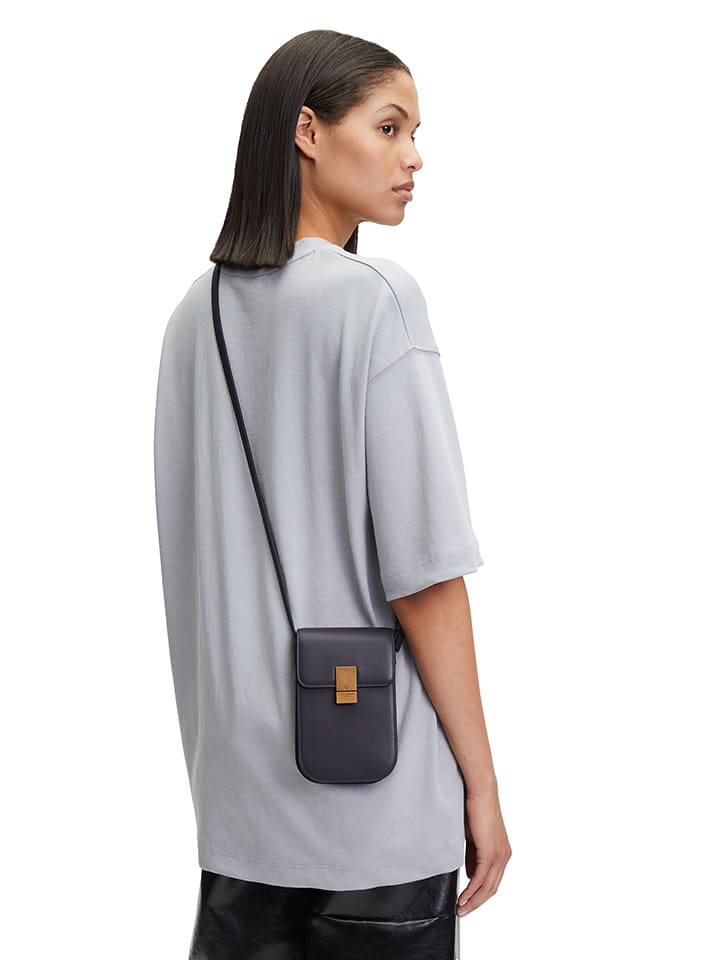 LIEBESKIND BERLIN Leder-Handytasche in Dunkelblau - (B)11 x (H)19 x (T)2 cm günstig kaufen onesize