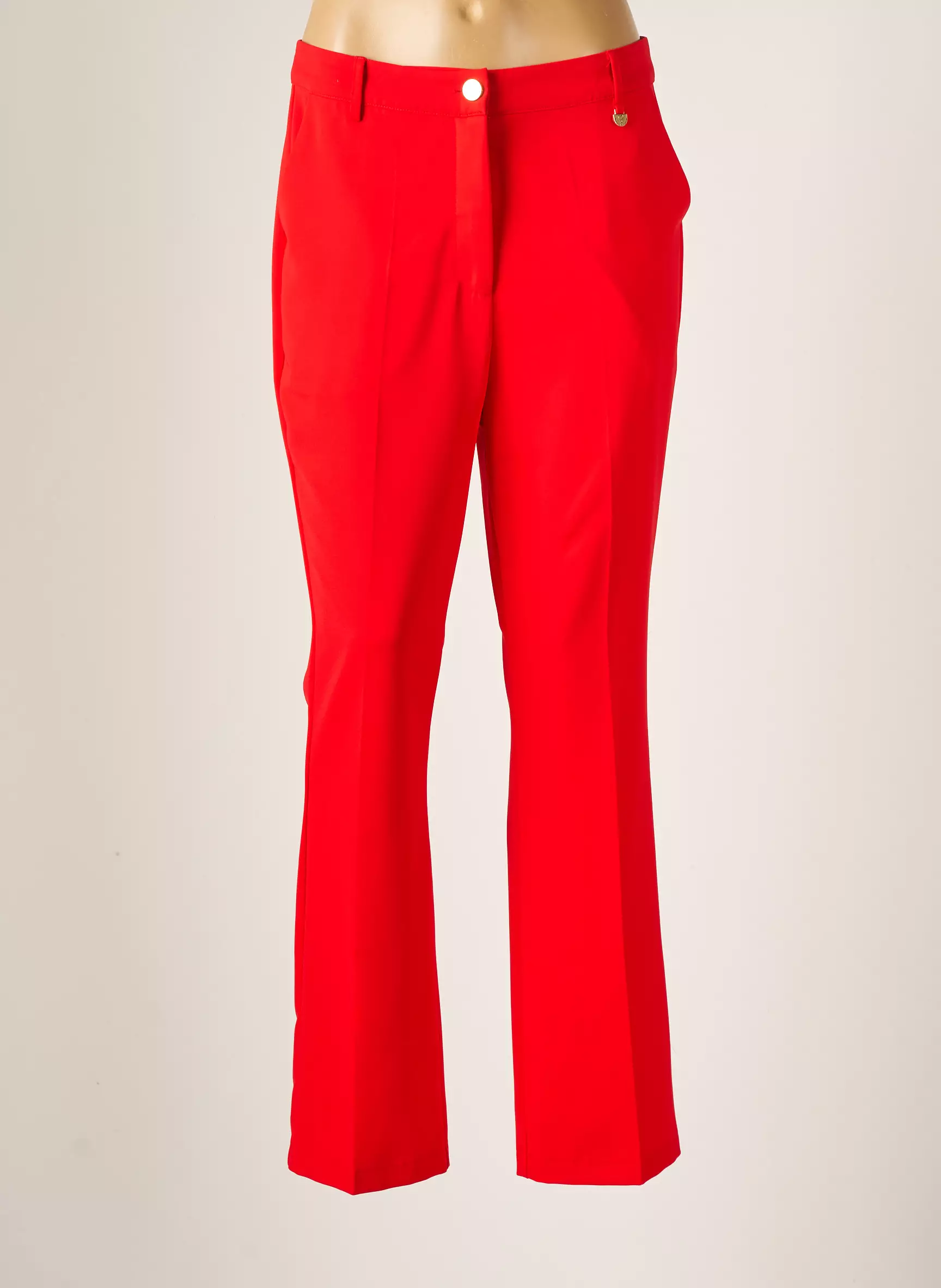Lola Casademunt Pantalons Droits Femme couleur rouge