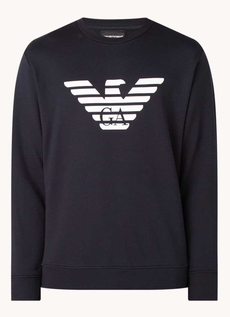 Pulover cu logo-ul Emporio Armani imprimat
