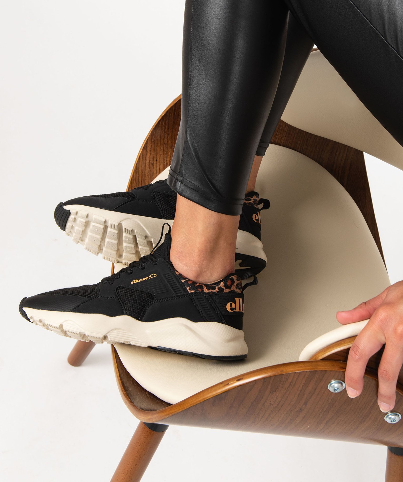 Baskets running en mesh détail léopard femme – Ellesse S... noir | GEMO